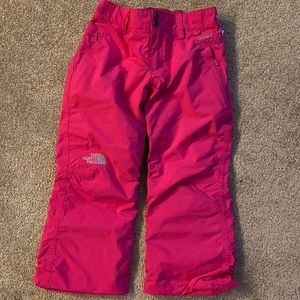 North Face Girls S 7/8 Pink Ski Pants